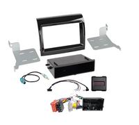 Kit 2-DIN con bolsillo vacío compatible con Citroën/Fiat/Opel/Peugeot SWC