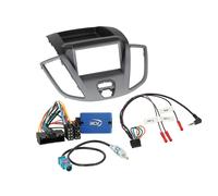 Kit 2-DIN con bolsillo vacío compatible con Ford Transit V363 2014-2019 SWC a...