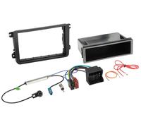 Kit 2-DIN con bolsillo vacío compatible con Seat/Skoda/VW pasivo/antena