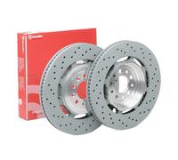 Kit 2 Discos Delanteros Perforados 360mm Brembo Alfa Romeo Giulia Stelvio 2.9 V6