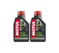 Kit 2 Litros Aceite Motor Motul 5100 10W40 10W 40 4 Tiempos