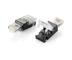 KIT 2 UNIDADES CONECTOR RJ45 EQUIP CAT6 TOOLFREE NO NECESITAS HERRAMIENTA DE GRIMPADO 121165 121165