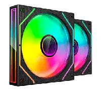 KIT 2xVENTILADOR INTERNO ARGB MARS GAMING MF3DPROX2 NEGRO 120mm ARGB 360º PWM MF3DPROX2