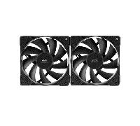 KIT 2xVENTILADOR INTERNO MARS GAMING MF-PWMX2 BLACK RODAMIENTOS DE FLUIDO DINAMICO SISTEMA PWM