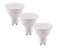 KIT 3 BOMBILLAS LED GU10 6W 490LM 4000K 100° 50X57mm 15000h CRI80