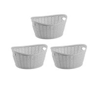 Kit 3 cestas ovaladas 1,5 litros 7house