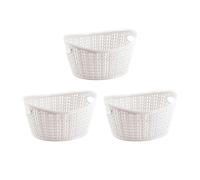 Kit 3 cestas ovaladas 1,5 litros 7house