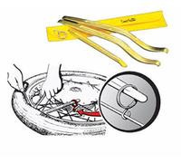 Kit 3 desmontador de neumáticos Pro 2 curvados x 350 mm y 1 Recto x 240 mm