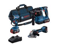 Kit 3 Máquinas GSR 18V-55 + GWS 18V-7 + GBH 18V-22 BOSCH 0615A5007L
