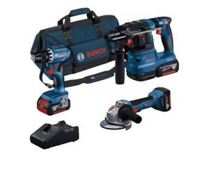 Kit 3 Máquinas GSR 18V-55 + GWS 18V-7 + GBH 18V-22 BOSCH 0615A5007L