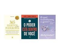 Kit 365 Hábitos Simples + O poder está dentro + O que transforma a gente?
