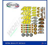 KIT 37 ETIQUETAS DE VALENTINO ROSSI El médico 46 stickers