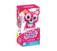 Kit 3D de peluche ORB The Factory PlushCraft Kitty, rosa, blanco y azul, 12,7 x 10 x 25,4 cm (72889)