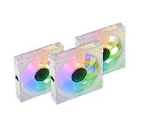Pack 3 Ventiladores Mars Gaming MF-LINKFINITYKIT/ 12cm/ ARGB/ Blancos