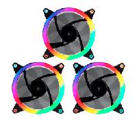 Pack 3x Ventiladores Candy ARGB 120mm (Negro) - UNYKACH