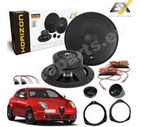 Set 4 Arcas Altavoces ESX HZ6.2C 3Ohm Delanteros para Fiat Tipo II De 2015