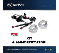 Kit 4 Amortiguadores Ant + Post Trw + Elevación Ant 3Cm Fiat Panda 4X4 1986/2003