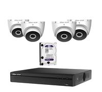 Kit 4 Cámaras Dahua Analógica 5 Mpx, Disco 1 TB, Grabador de 4 Canales