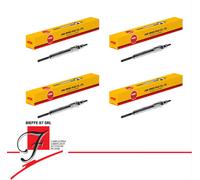 KIT 4 Candeletas NGK Y9001AS 97719 D-POWER 72 Para FIAT 500 L