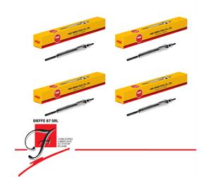 KIT 4 Candeletas NGK Y9001AS 97719 D-POWER 72 Para FIAT 500 L