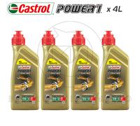 Kit 4 Lt Aceite De Motor Castrol Power 1 Racing 10W50 JASO MA2 100% Sintético