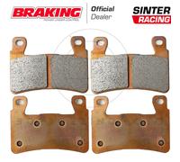 Set 4 Pastillas Freno Delanteros Super Sinter Honda CB 1300 Sa Fairing ABS 2008