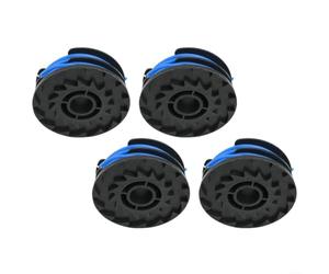 Kit 4 Piezas Bobina y para Trimmer Eléctrico Kit 4 Piezas Bobina(Spool×4) | Compatible para bauer 20115E-B, hilo 1.65mm, 8.2m longitud, doble capa, corte preciso