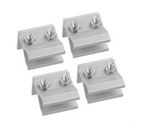 Kit 4 Piezas para soporte Panel Solar Aluminio Ligero Kit 4 Piezas(4pcs) | Aluminio de , acabado mill claro, instalación rápida, para ideal para RV y barcos, para superficie irregular