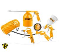 Kit 5 Accesorios Compresor Ingco Manómetro Pistola Aerógrafo Y Manguera