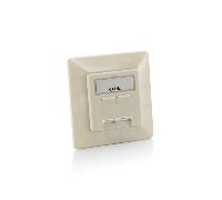 KIT 5 UNIDADES ROSETA CAT6A EMPOTRAR BLANCO PERLA REF. 125775