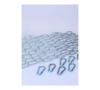 KIT 5 X 120 cm large link chain + 10 carabiners