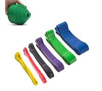 KIT 6 Fasce di Resistenza Pull Up | Bande Fitness di Alta qualità per Pilates, Yoga, Allenamento di Forza, Fisioterapia e Riabilitazione - Ideali per Uomini e Donne