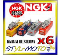 Kit 6 Velas NGK B8ES Jaguar XK120 Uso En Pista (", 19mm De Rosca) 3.4 1954