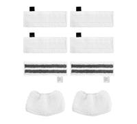 Kit 8 accesorios para Kärcher SC2 SC3 SC4 SC5 - Lavanderas para Karcher limpiador de vapor (6 gorras de microfibra y 2 serpientes de paños Easy Fix
