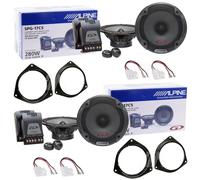 Kit 8 Altavoces Alpine Ant y Post Para Toyota Land Cruiser Prado 6,5"