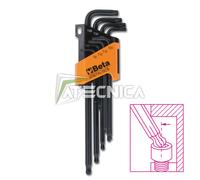 Kit 8 Llaves Hexagonales TORX Punta Redonda Extra Largas Beta 97BTXL SC8