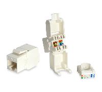 KIT 8 UDS CONECTOR HEMBRA RJ45 UTP CAT6 PANEL KEYSTONE TOOL FREE