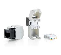 KIT 8 UDS CONECTOR HEMBRA RJ45 UTP CAT6 PANEL KEYSTONE TOOL FREE 769211