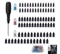 Kit 84 Piezas Kit Repara Pinchazos Coche, Clavo de Goma para Neumáticos, Kit Antipinchazos Coch, Solución Rápida para Emergencias en Carretera en Automóviles Motocicletas Camiones SUV y Bicicletas