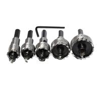 Kit a 5 Pezzi - 6,8 cm Acciaio Rapido Resistente Usura, Set Fresatubi per Foratura Precisione, Utensile Foratura | Per Installazione Serrature Porta Famiglia Lavorazione Lamiera