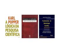Kit A lógica da pesquisa + Contra 2ª ed. + Fundamentos de metodologia