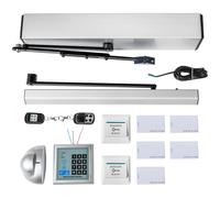 Kit Abridor de Puerta Automático SucceBuy 120 ° Abridor de puerta batiente del cierre de puerta de bolsillo deslizante automático del operador de puerta de la oficina del hotel de apertura 50W