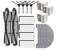 Kit Accesorios de Recambio para Honiture Q6 Pro, para Laresar L6 Pro, para Imou L11 Pro, para AIRROBO T10+, para Neabot N2, 2 Cepillo Principal, 4 cepillos Laterales, 4 filtros hepa 4 Mopa, 3 Bolsas