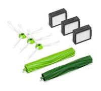 iRobot Kit de Repuesto Serie E y Roomba Serie I, 3 Filtros de Alta eficiencia, 3 cepillos para Esquinas y Bordes y 1 Juego de cepillos de Goma para múltiples Superficies, Color Verde