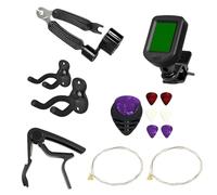 Kit accesorios guitarras, soporte guitarra pared, capo y puas guitarra - Gancho Universal con Protección Acolchada | Montaje Seguro para Guitarras Eléctricas, Acústicas, Clásicas y Bajos