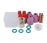 Kit Accesorios Soldadura TIG 17 Piezas para Pistola WP17 WP18 WP26 con Boquilla Lente Gas y Copa Aislante