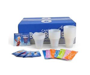 Kit Accessori Completo 150 Pezzi Serigrafato Caffe' Borbone