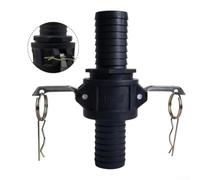 Kit Acoplamiento Leva Ranura PP C y E 2 Juegos Kit Acoplamiento(1.2 inch) | C y E incluidos, conexiones versátiles, compatible agua para aceite, flujo seguro