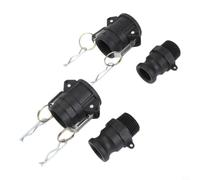 Kit Acoplamiento Leva Ranura PP D y F 2 Pulgadas Kit Acoplamiento(1 inch) | Polipropileno para impacto, abrasión, D y F, 2 pulgadas, uso industrial pesado
