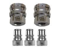 Kit acoplamientos rápidos parte hembra de bolas Hydro Professional BC35 y machos BP35.